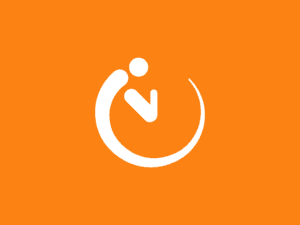 Logo di Ultima Generazione su sfondo arancione