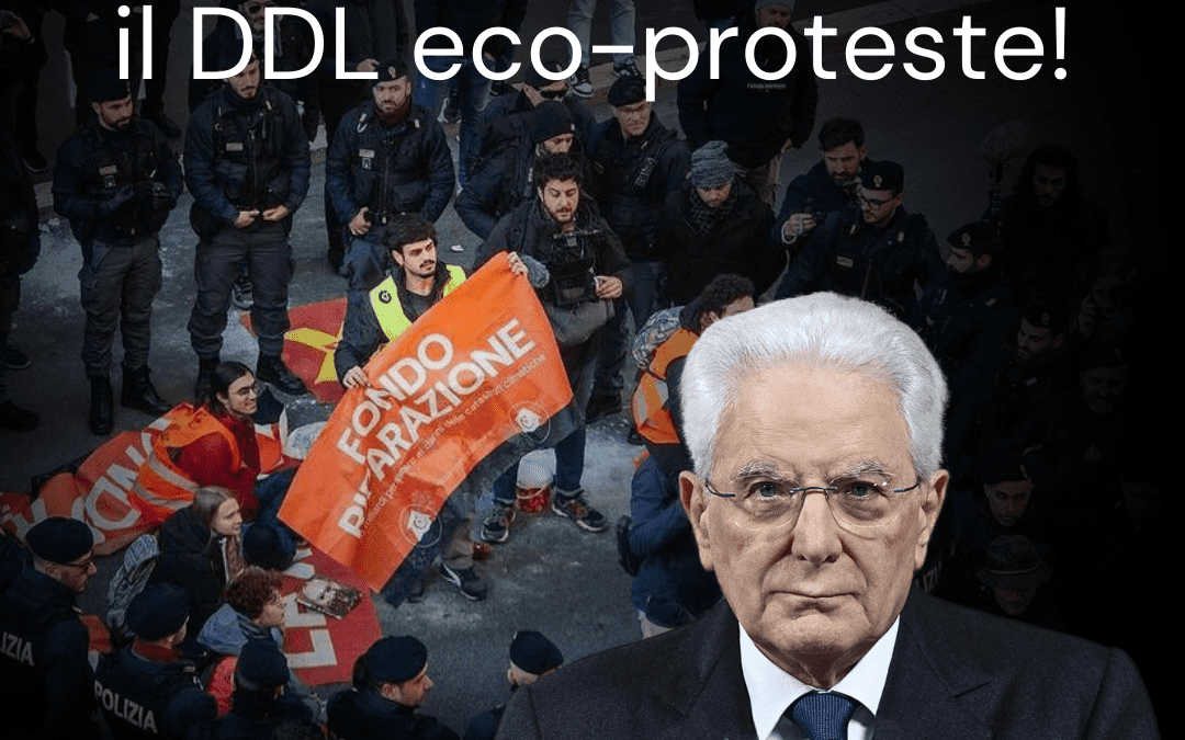 Mattarella non firmare il DDL Ecoproteste