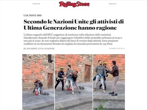 Secondo le Nazioni Unite gli attivisti di Ultima Generazione hanno ragione